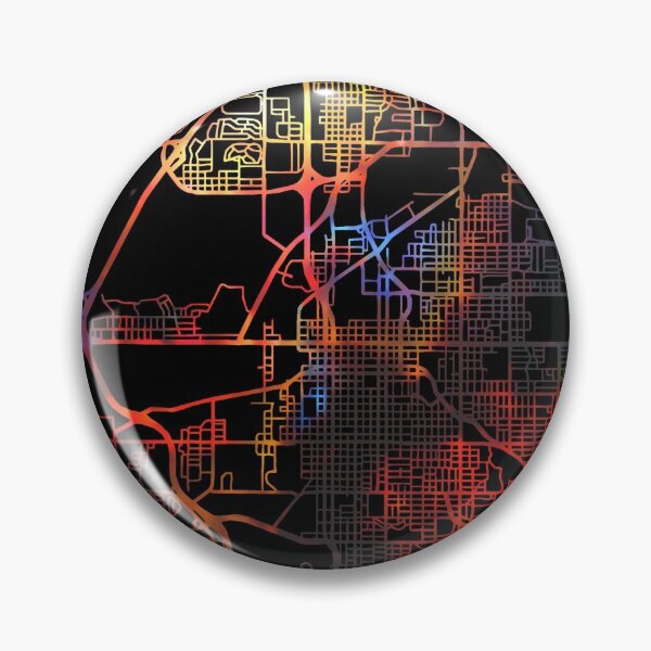 Item preview, Lincoln City Street Map Dark Mode designed and sold by map-lover.