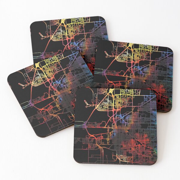 Artikelvorschau, Lincoln City Street Map Dunkler Modus entworfen und verkauft von map-lover.