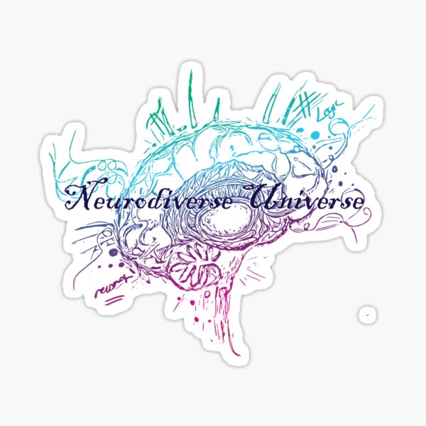Rainbow Ink Neurodiverse Universe Sticker
