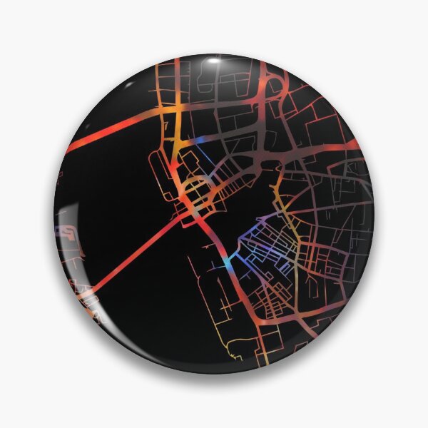 Artikelvorschau, Liverpool City Street Map Dunkler Modus entworfen und verkauft von map-lover.