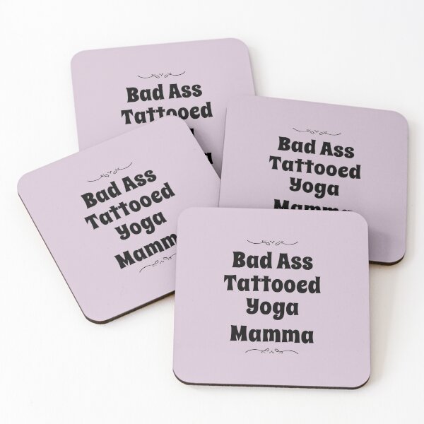 Item preview, Bad Ass Tattooed Yoga Mamma designed and sold by PetitePeche.
