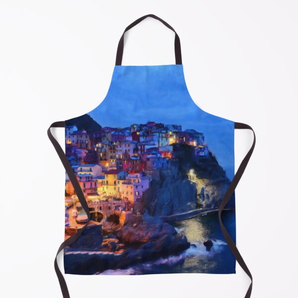 Item preview, Jigsaw Puzzle Manarola Blue Twilight in the Cinque Terre, on the Italian Riviera 1000 Piece Adults designed and sold by StickerArtwork.