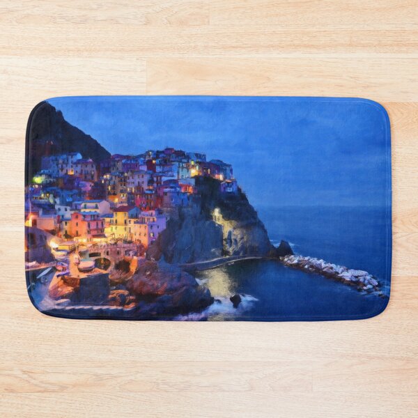 Item preview, Jigsaw Puzzle Manarola Blue Twilight in the Cinque Terre, on the Italian Riviera 1000 Piece Adults designed and sold by StickerArtwork.