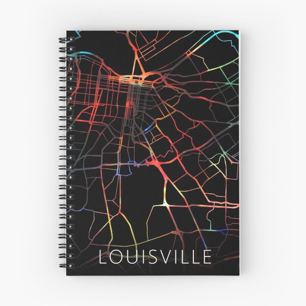 Item preview, Louisville City Street Map Dark Mode designed and sold by map-lover.