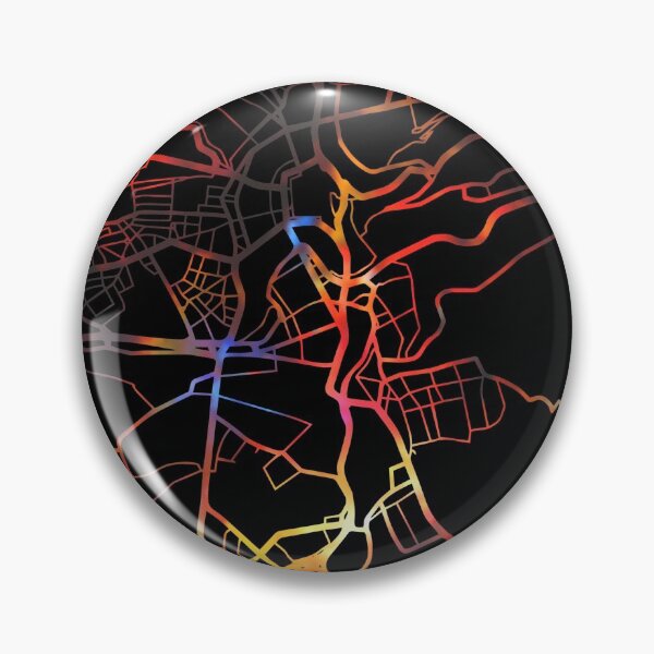 Item preview, Luxembourg City Street Map Dark Mode designed and sold by map-lover.