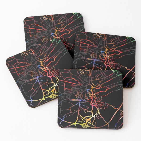 Item preview, Luxembourg City Street Map Dark Mode designed and sold by map-lover.