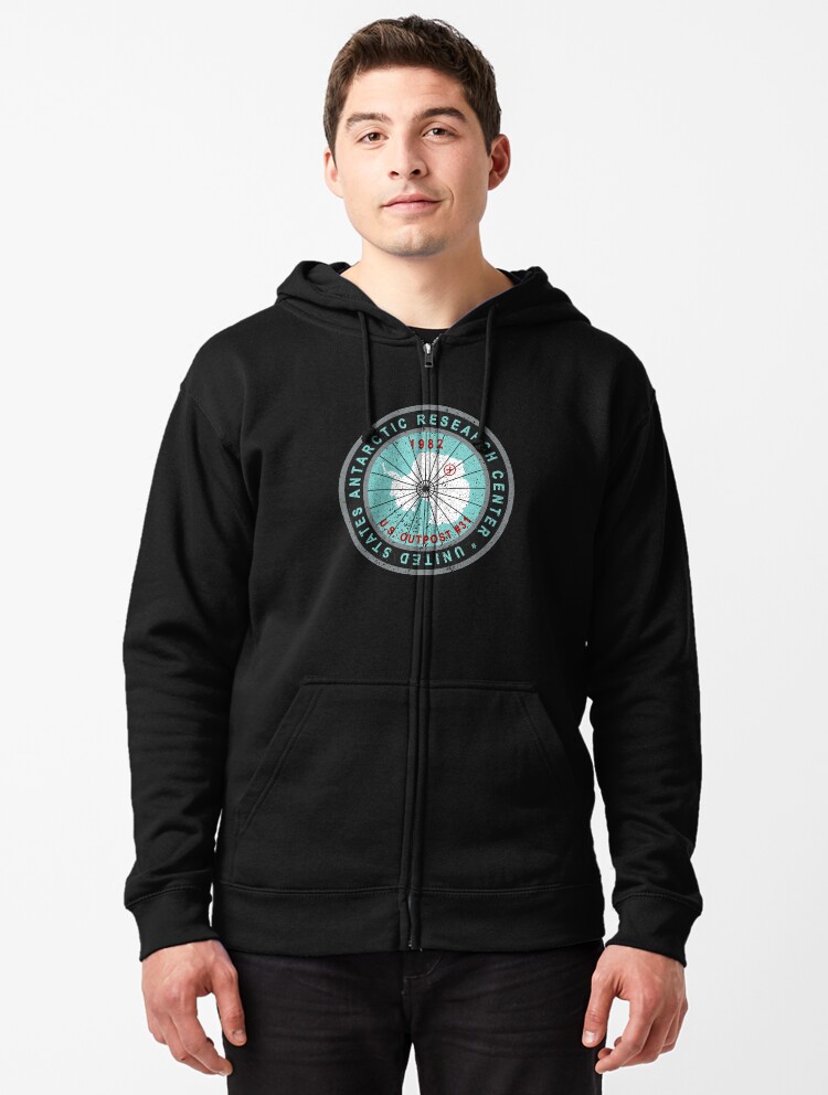 Thumbnail 1 of 5, Zipped Hoodie, Outpost 31 Patch (vintage/distressed) designed and sold by Texterns.