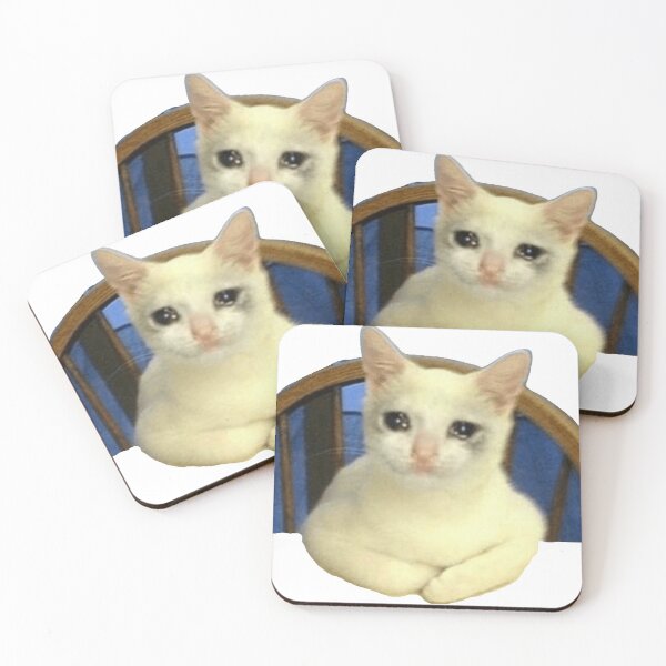Item preview, Crying Cat Chair Meme - Crying Cat Meme Crying Cat Chair Meme, Cat Meme, Crying Cat , Crying Cat Sitting designed and sold by CaptianCringe.