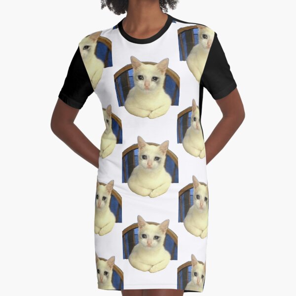 Vestido Camiseta «meme De Silla De Gato Llorando Meme De Gato