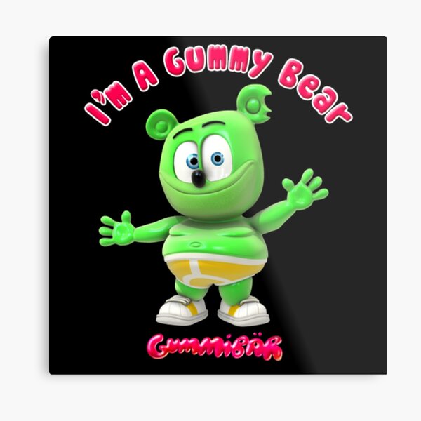 Cartoon Gummy Bear Metal Prints for Sale