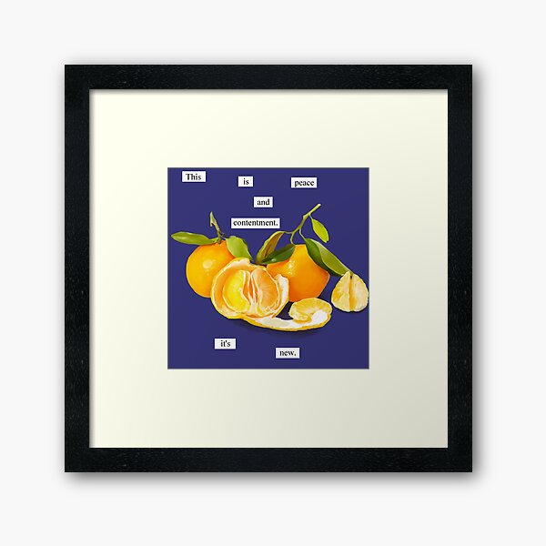 Item preview, The Orange-Wendy Cope designed and sold by Ella Fogarty.
