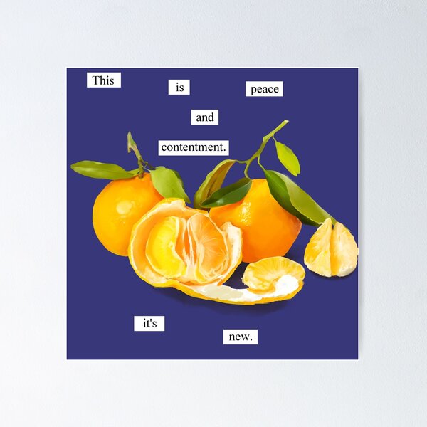 Item preview, The Orange-Wendy Cope designed and sold by Ella Fogarty.