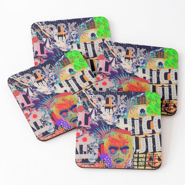 Item preview, Vivid Collage Art Poster designed and sold by Swooncake Press.