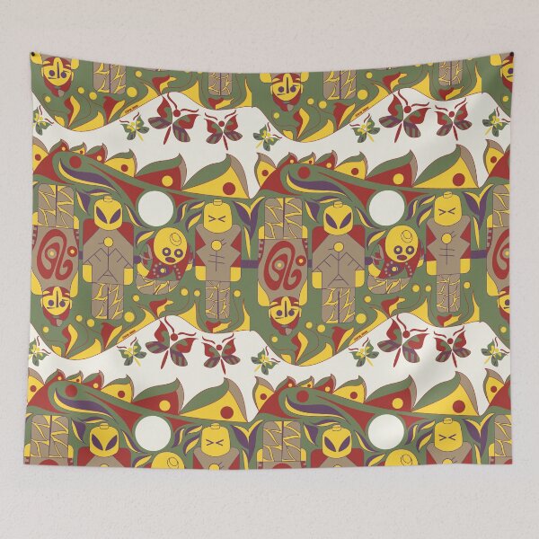 Item preview, atlante brick alien in soccer team ecopop pattern designed and sold by jorgelebeau.