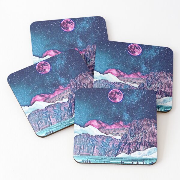 Item preview, Starry moon night scenery  designed and sold by polymathicbeast.