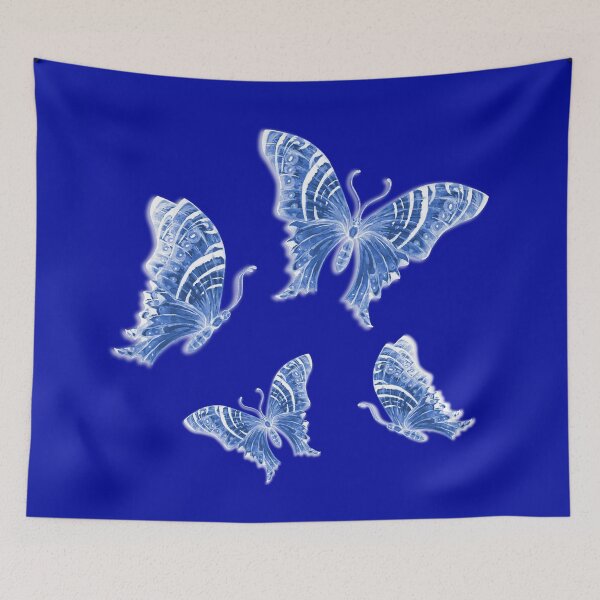 Item preview, Royal Cobalt Blue and Porcelain Butterflies  designed and sold by Sharon Schwalbe.