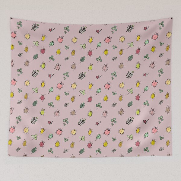 Item preview, funny little beetles multicolor print designed and sold by NikaAstra.