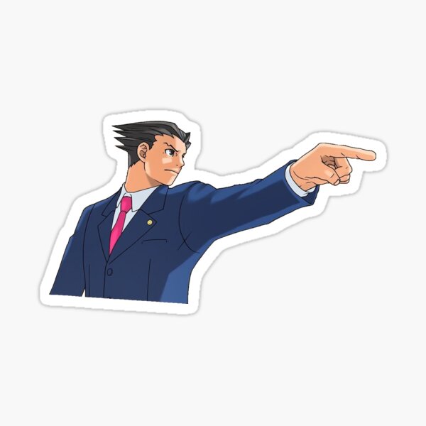 Ace Attorney Clipart Objection - Phoenix Wright Point Gif, HD Png Download  - 640x480(#2187453) - PngFind
