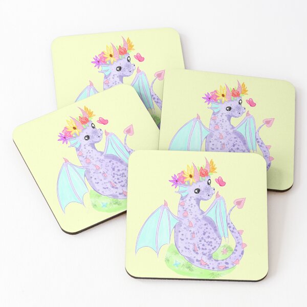 Item preview, Flower Crown Dragon  designed and sold by fooxdoog.