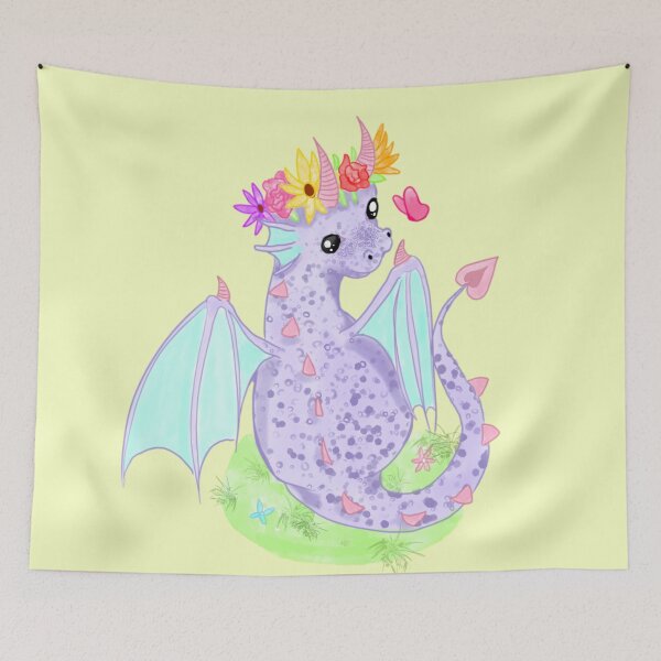 Item preview, Flower Crown Dragon  designed and sold by fooxdoog.