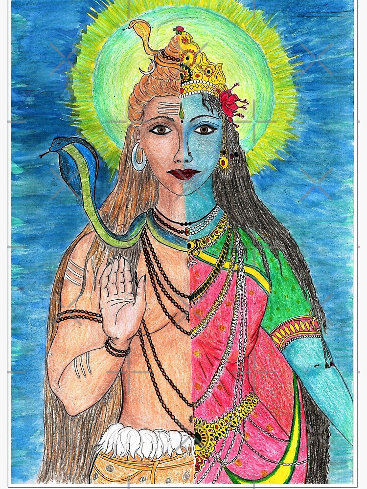 Sketch Of Shiv Ji,Parvati and Ganesh Ji - Desi Painters-kimdongho.edu.vn