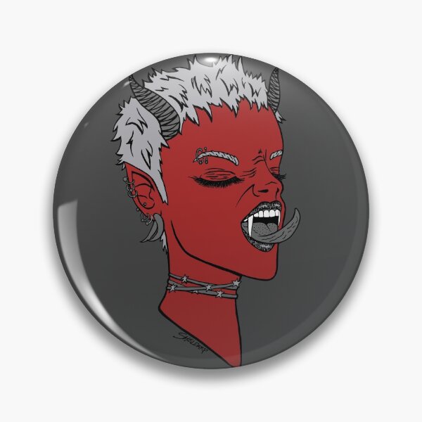 Item preview, Red Femme Demon Cameo designed and sold by Sheldarp.