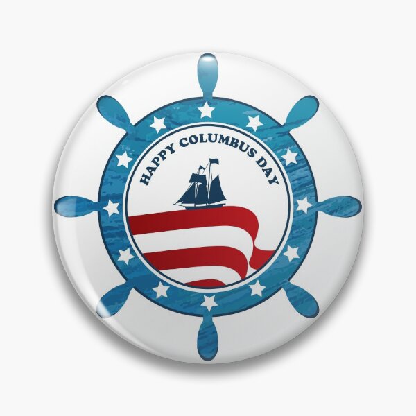 Item preview, Columbus Ship steering wheel - Happy Columbus Day designed and sold by thewishdesigns.