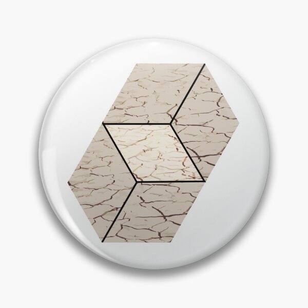Item preview, Earth hexagon abstract - Earth sign - The Five Elements Abstract  Symbol designed and sold by thewishdesigns.