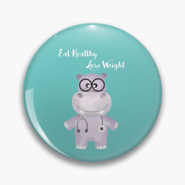 Item preview, Eat Healthy Lose Weight - Advice from Hippo the Doctor designed and sold by thewishdesigns.