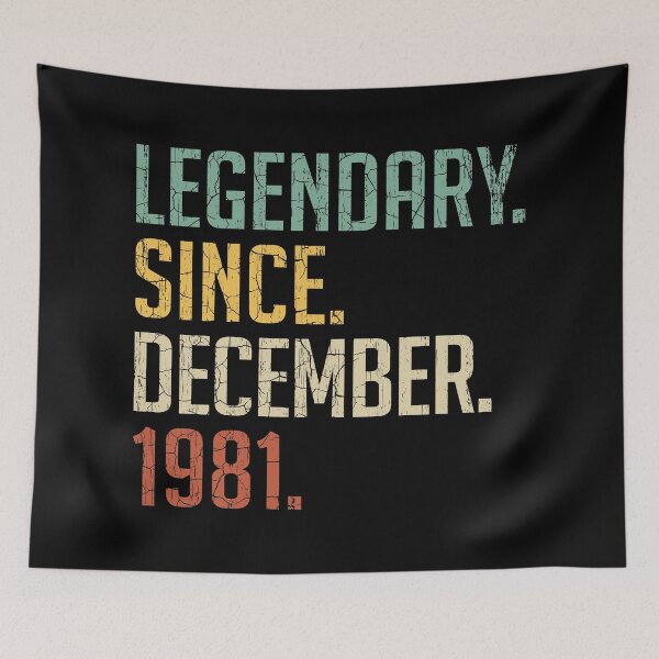 Item preview, Legendary Since December 1981 39th Birthday Gift 39 Years Old Vintage December 1981 designed and sold by Takatv.