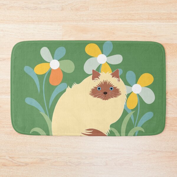 Item preview, Himalayan Cat and Flowers designed and sold by lulululupaint.