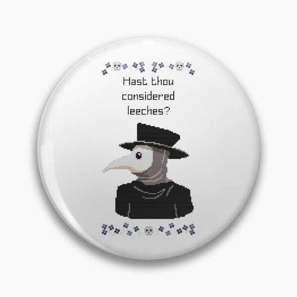 Item preview, Hast Thou Considered Leeches?, Cross Stitch Plague Doctor designed and sold by IndustriousOwl.