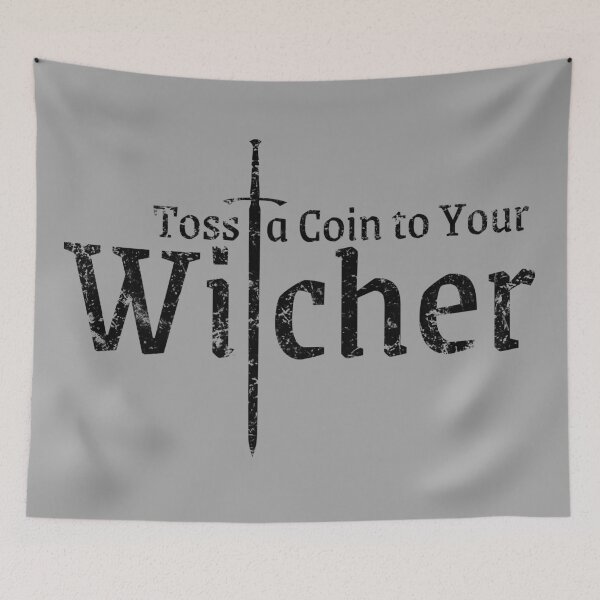 Item preview, Toss a Coin to Your Witcher - Black designed and sold by kuenzicreative.