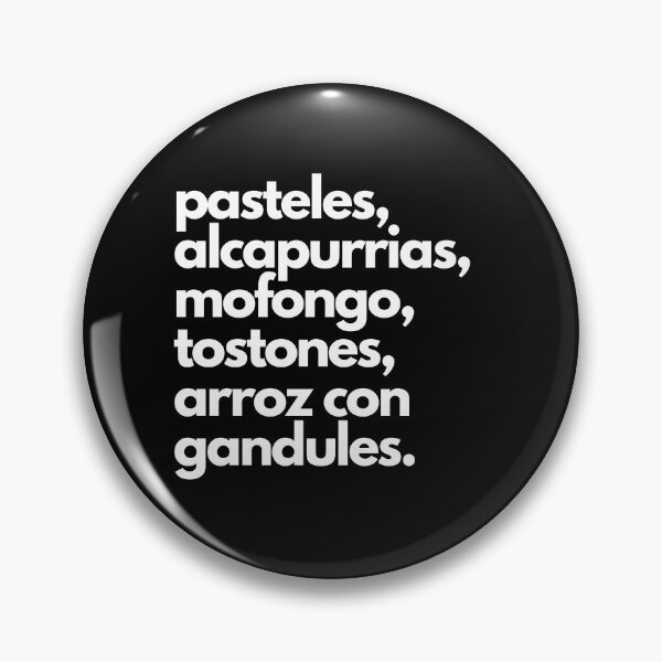 Item preview, Puerto Rican Food White Text designed and sold by collazodesigns.