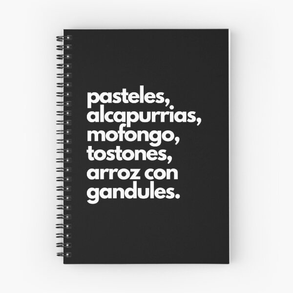 Item preview, Puerto Rican Food White Text designed and sold by collazodesigns.