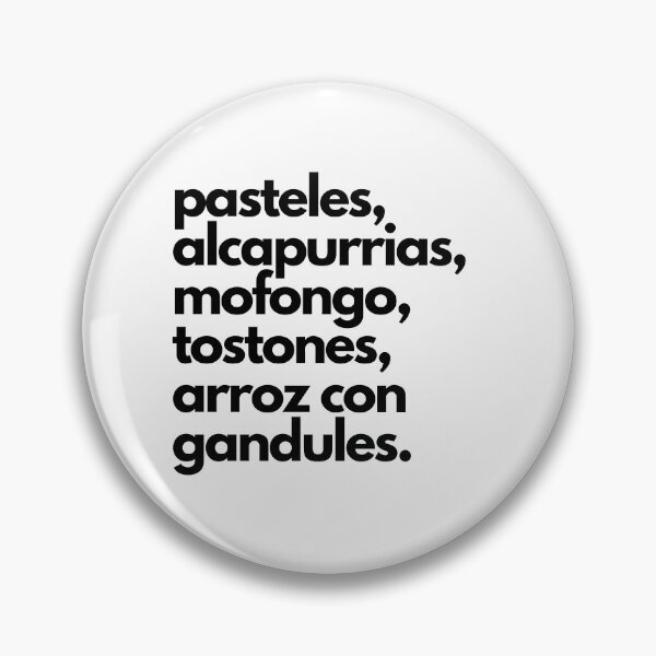 Item preview, Puerto Rican Food Black Text designed and sold by collazodesigns.
