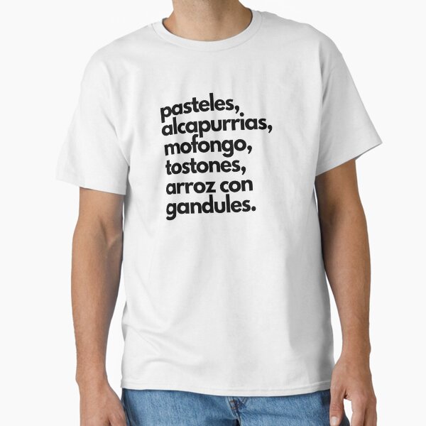 Item preview, Puerto Rican Food Black Text designed and sold by collazodesigns.