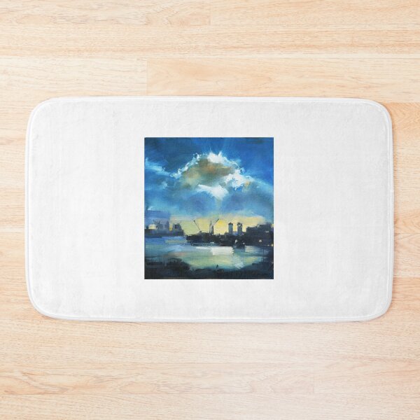 Item preview, Cloud over Docklands ~ oil painting designed and sold by Roz McQuillan Fine Art & Photography.