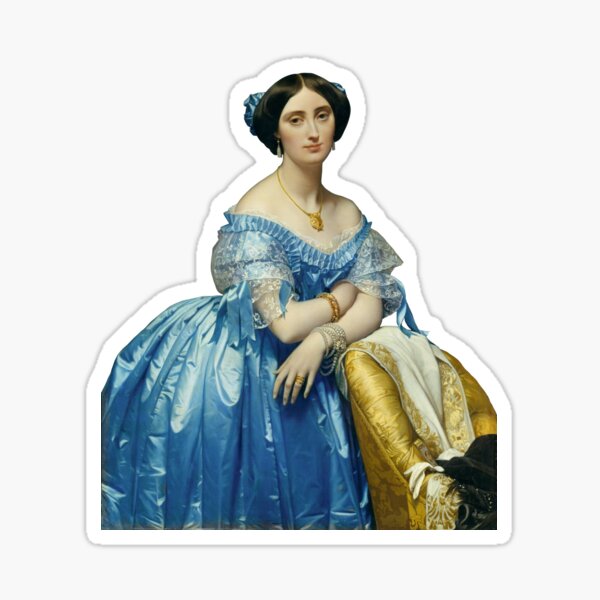 Ingres's "Joséphine-Éléonore-Marie-Pauline de Galard de Brassac de Béarn" Sticker