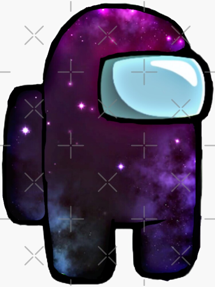 among us crewmate galaxy sticker by eunoia0 redbubble