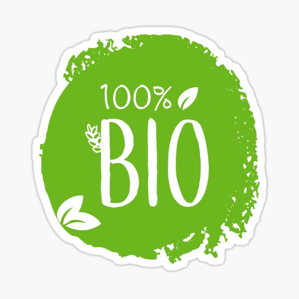 Artikel-Vorschau von 100 Prozent Bio-Aufkleber, designt und verkauft von ARTemSPL.