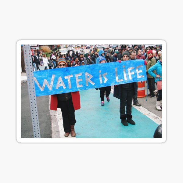 "Water is Life" by Cambridge Jenkins IV Sticker