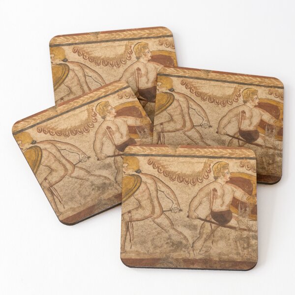 Item preview, Ancient Roman Battle Wall Painting from Paestum Italy designed and sold by Jon Shore.