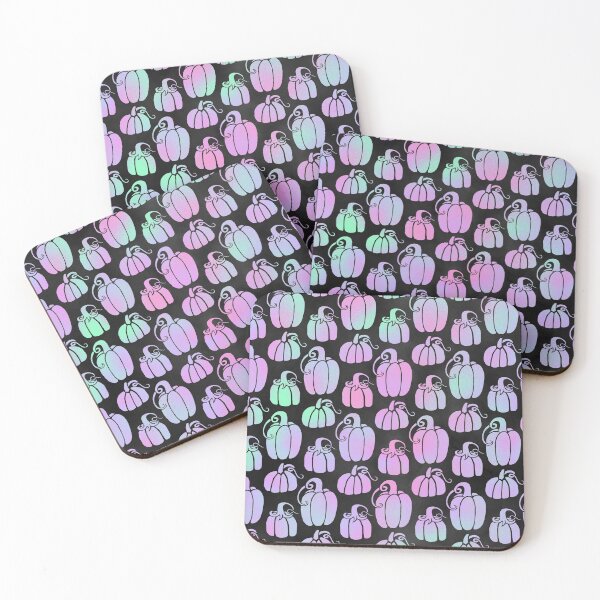 Item preview, Pumpkin Patch Fluorescent Effect Colorful Pumpkins Pattern designed and sold by WOW TeesAndThings.