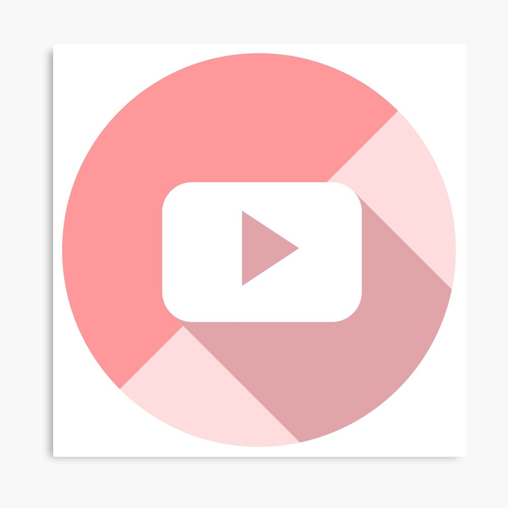 Pastel Youtube Logo Framed Art Print By Hillarymoore06 Redbubble