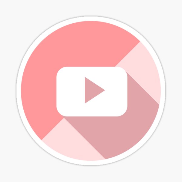 Pastel Youtube Logo Sticker By Hillarymoore06 Redbubble