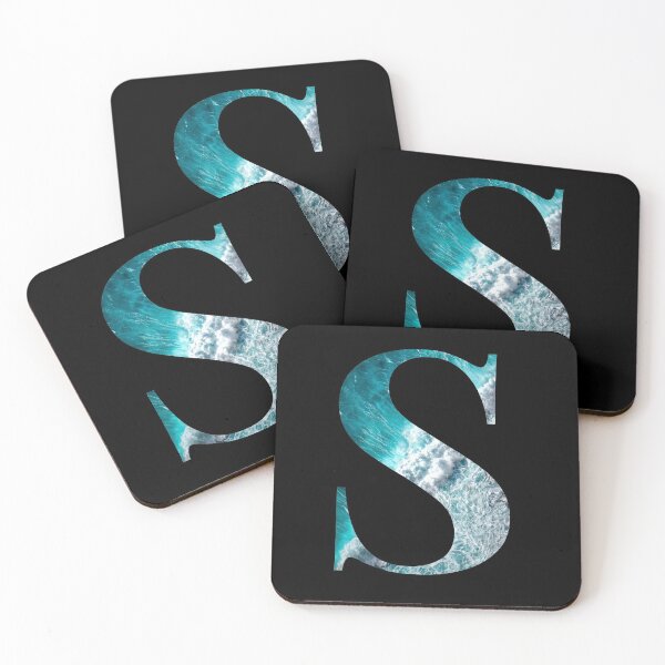 Item preview, Letter S Blue Ocean Waves Alphabet designed and sold by Sour Soul.