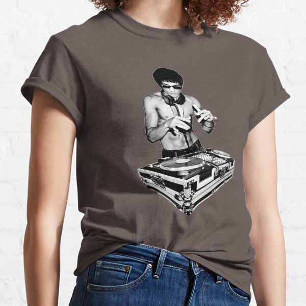 Cadeau de Bruce Lee DJ T-shirt classique