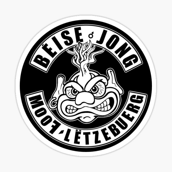 Béise Jong MooF Lëtzebuerg Sticker