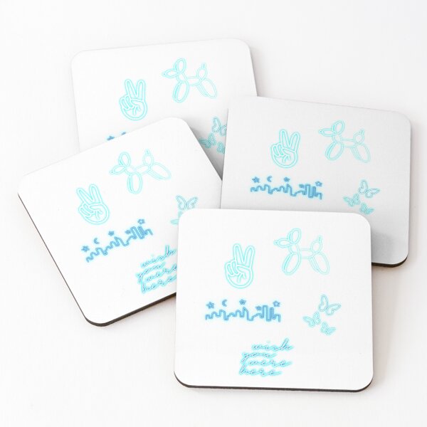 Item preview, neon sticker pack (blue) designed and sold by createdbymia.